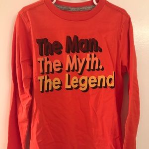 NWT! Gymboree Kids Boys Orange Shirt (Small)